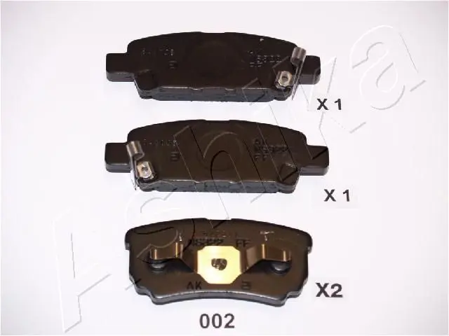 Handler.Part Brake pad set, disc brake ASHIKA 5100002 1