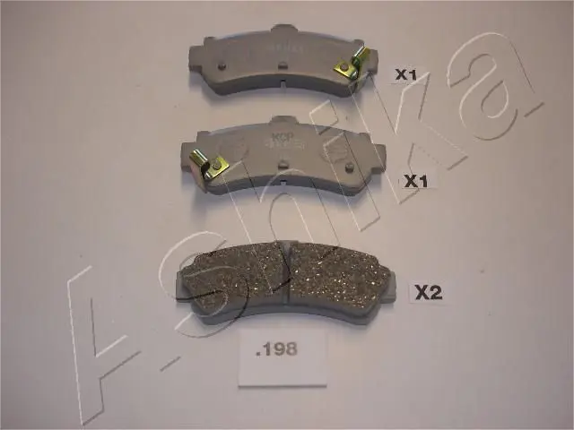 Handler.Part Brake pad set, disc brake ASHIKA 5101198 1