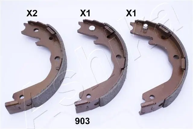 Handler.Part Brake shoe set, parking brake ASHIKA 5509903 1