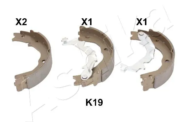 Handler.Part Brake shoe set, parking brake ASHIKA 550KK19 1