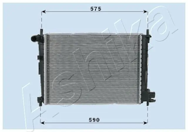 Handler.Part Radiator, engine cooling ASHIKA RDA053066 1