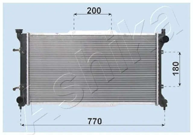 Handler.Part Radiator, engine cooling ASHIKA RDA243001 1