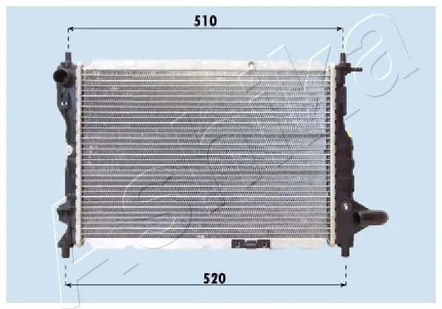 Handler.Part Radiator, engine cooling ASHIKA RDA313024 1