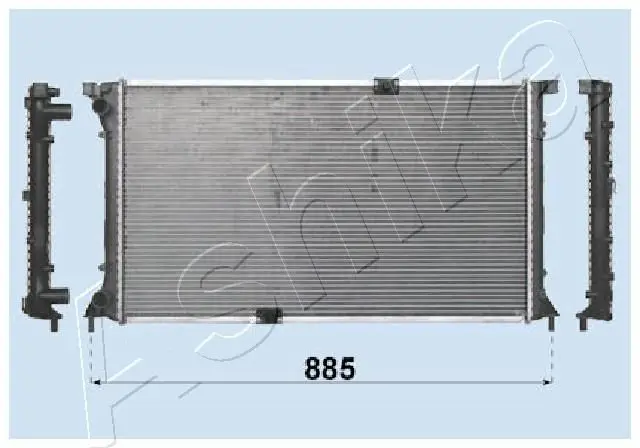 Handler.Part Radiator, engine cooling ASHIKA RDC092032 1