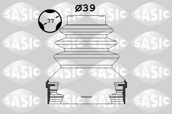 Handler.Part Bellow set, drive shaft SASIC 1900002 1