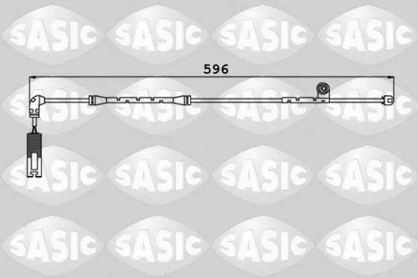 Handler.Part Warning contact, brake pad wear SASIC 6236005 1