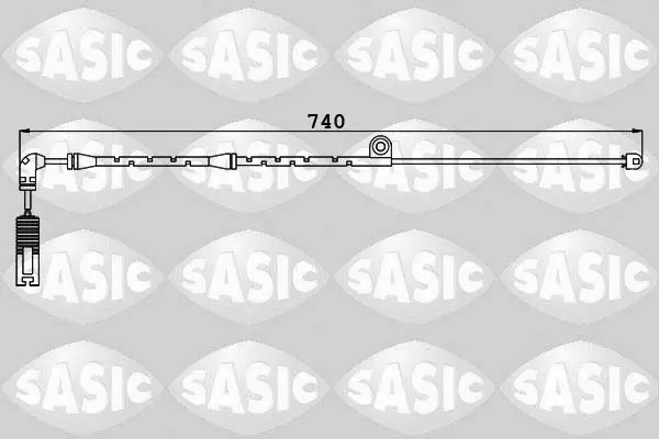 Handler.Part Warning contact, brake pad wear SASIC 6236020 1