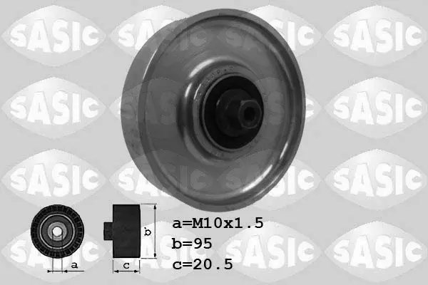 Handler.Part Deflection/guide pulley, v-ribbed belt SASIC 1620074 1