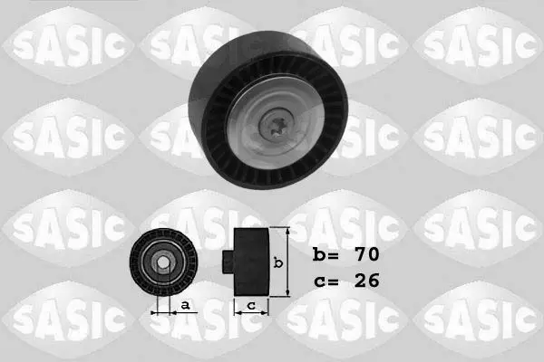 Handler.Part Deflection/guide pulley, v-ribbed belt SASIC 1626013 1