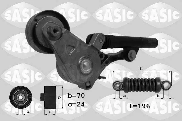 Handler.Part Belt tensioner, v-ribbed belt SASIC 1626034 1