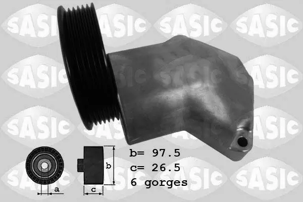 Handler.Part Belt tensioner, v-ribbed belt SASIC 1626094 1