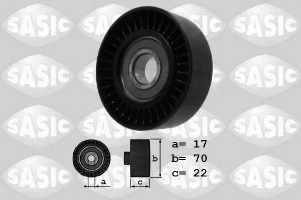 Handler.Part Deflection/guide pulley, v-ribbed belt SASIC 1626132 1