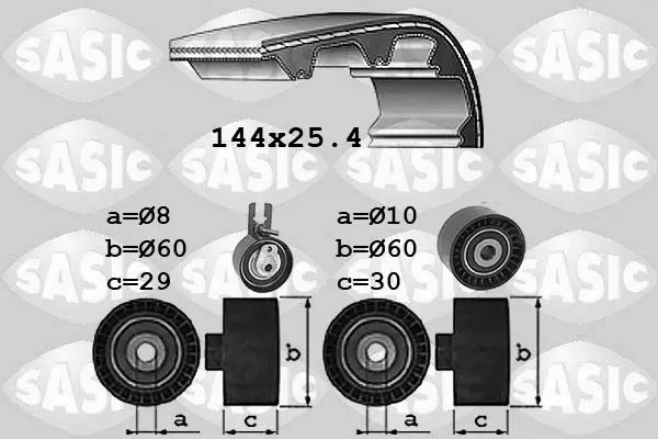 Handler.Part Timing belt set SASIC 1750017 1