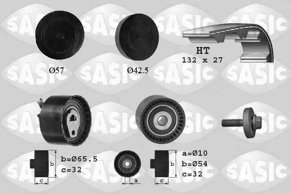 Handler.Part Timing belt set SASIC 1754008 1