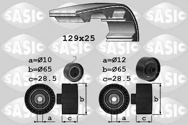 Handler.Part Timing belt set SASIC 1756063 1