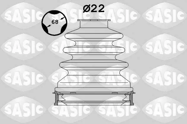 Handler.Part Bellow set, drive shaft SASIC 1904027 1