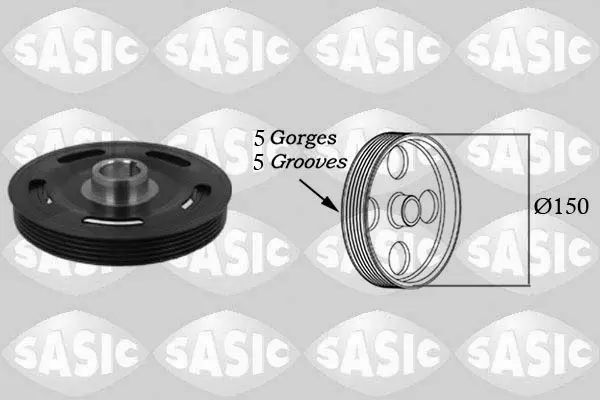 Handler.Part Belt pulley, crankshaft SASIC 2156010 1