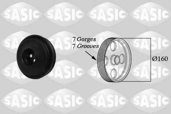 Handler.Part Belt pulley, crankshaft SASIC 2156035 1