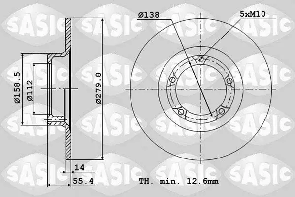 Handler.Part Brake disc SASIC 2464694J 1