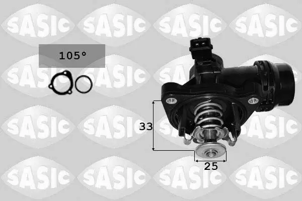 Handler.Part Thermostat, coolant SASIC 3306009 1