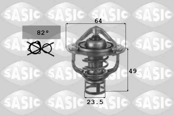 Handler.Part Thermostat, coolant SASIC 3306044 1