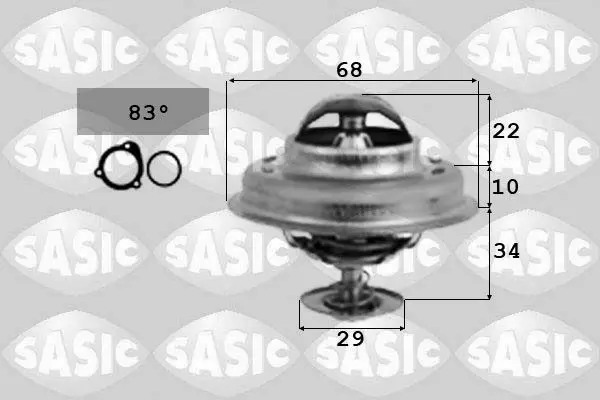 Handler.Part Thermostat, coolant SASIC 3381251 1