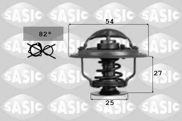 Handler.Part Thermostat, coolant SASIC 3381901 1