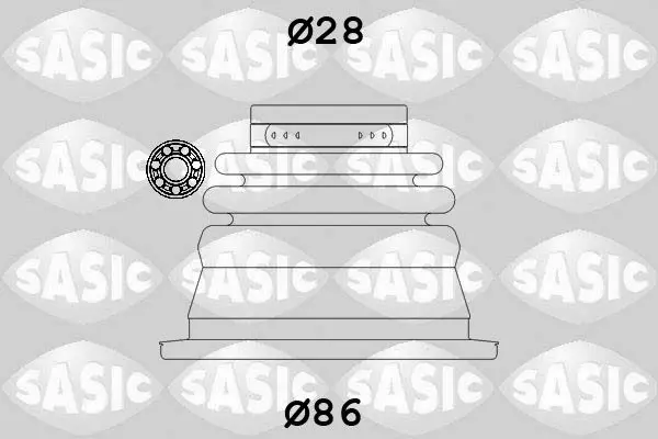 Handler.Part Bellow set, drive shaft SASIC 4003464 1