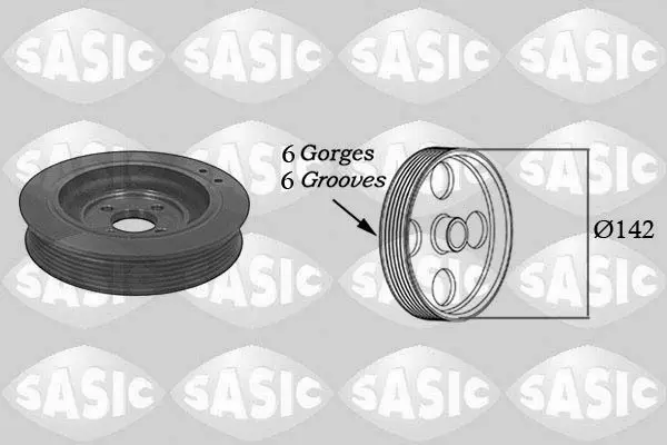 Handler.Part Belt pulley, crankshaft SASIC 5150H30 1