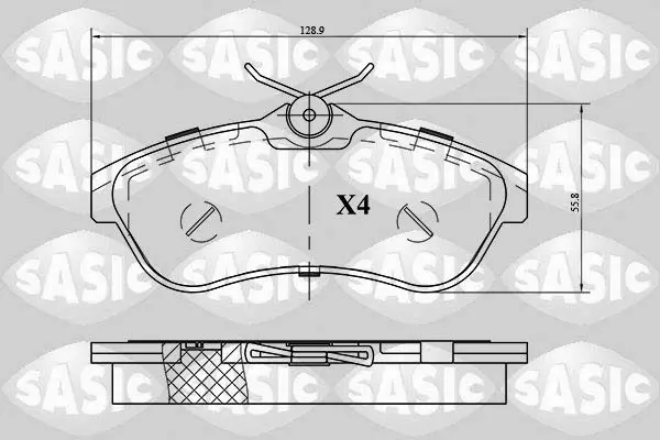 Handler.Part Brake pad set, disc brake SASIC 6210044 1