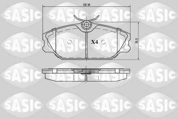 Handler.Part Brake pad set, disc brake SASIC 6214008 1