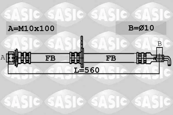 Handler.Part Brake hose SASIC 6600038 1