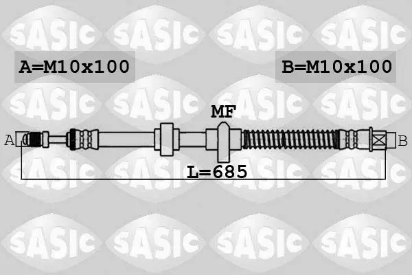 Handler.Part Brake hose SASIC 6600056 1