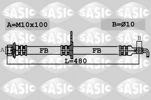 Handler.Part Brake hose SASIC 6606051 1