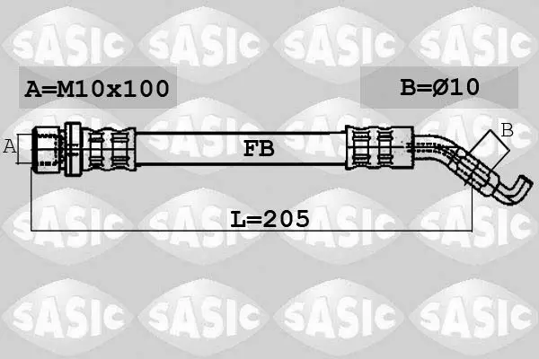 Handler.Part Brake hose SASIC 6606138 1