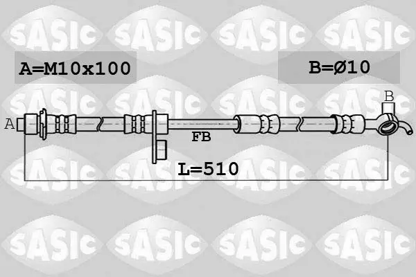 Handler.Part Brake hose SASIC 6606142 1