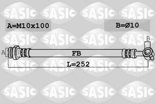 Handler.Part Brake hose SASIC 6606151 1