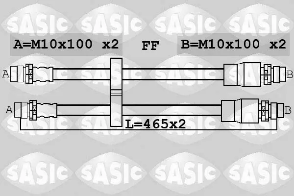 Handler.Part Brake hose SASIC 6606249 1