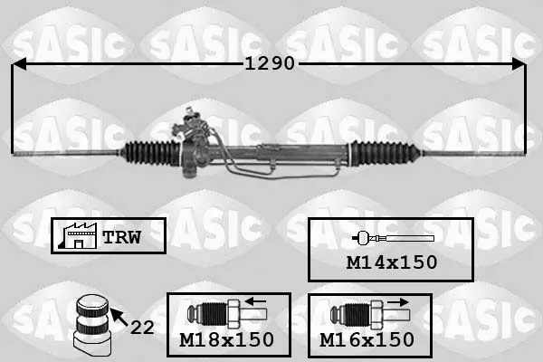 Handler.Part Steering gear SASIC 7006139 1