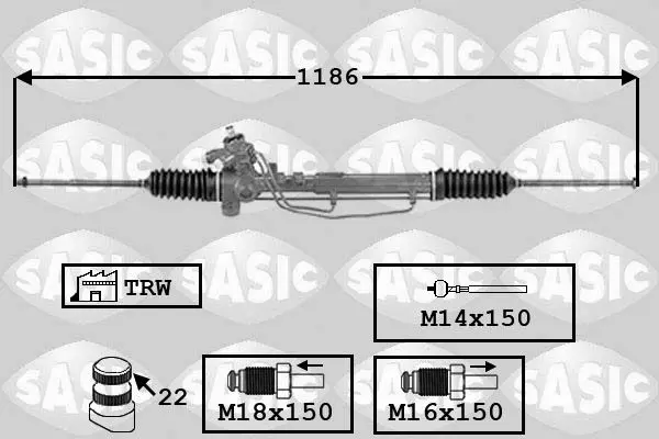 Handler.Part Steering gear SASIC 7006142 1