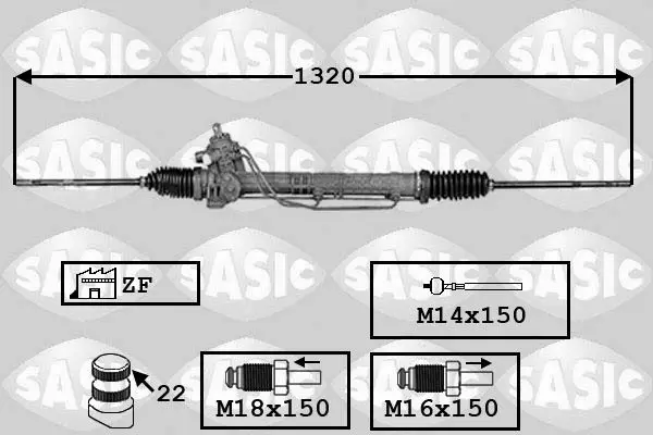 Handler.Part Steering gear SASIC 7006144 1