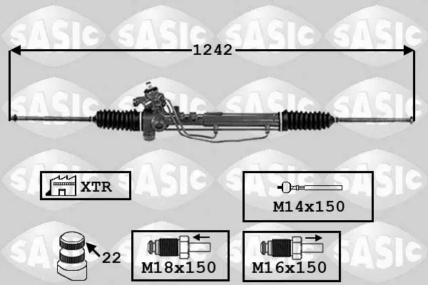 Handler.Part Steering gear SASIC 7006149 1