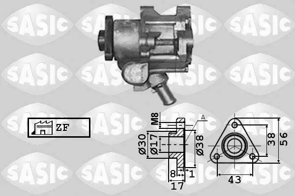 Handler.Part Hydraulic pump, steering system SASIC 7076022 1