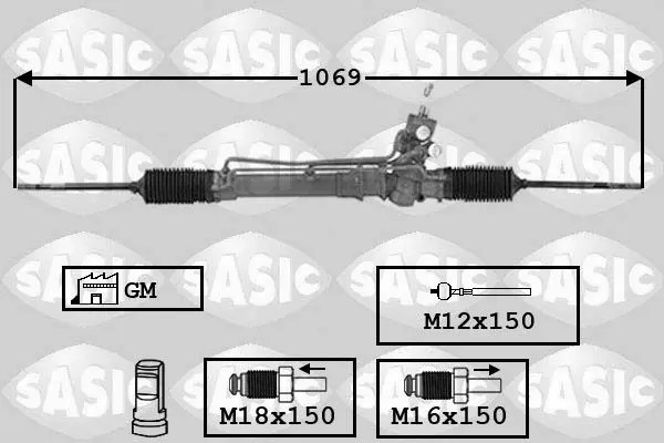 Handler.Part Steering gear SASIC 7176007 1