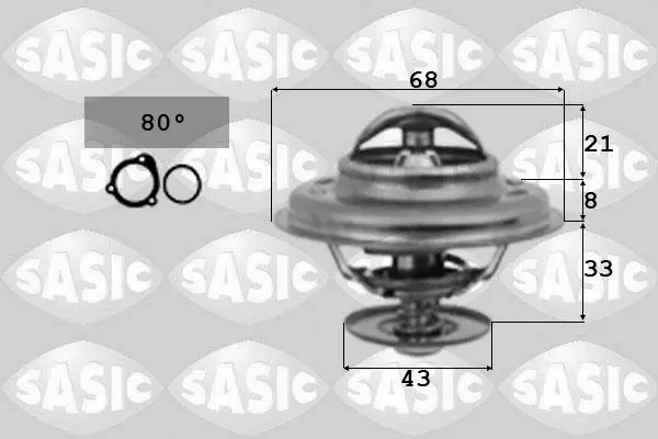 Handler.Part Thermostat, coolant SASIC 9000036 1