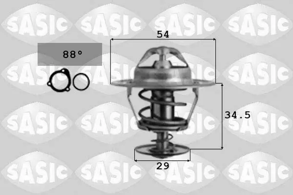 Handler.Part Thermostat, coolant SASIC 9000074 1