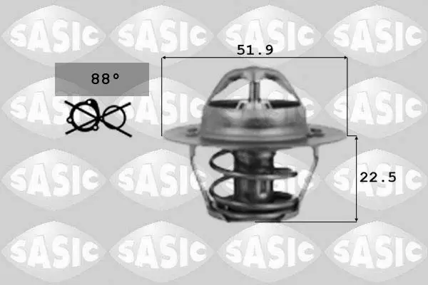 Handler.Part Thermostat, coolant SASIC 9000124 1