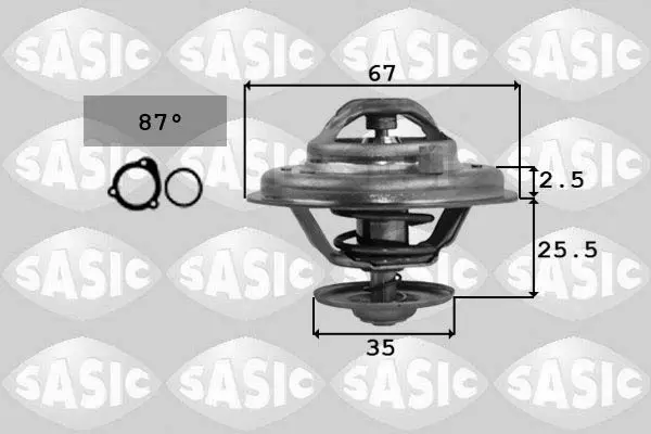 Handler.Part Thermostat, coolant SASIC 9000167 1