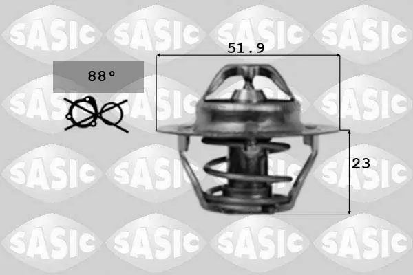 Handler.Part Thermostat, coolant SASIC 9000168 1