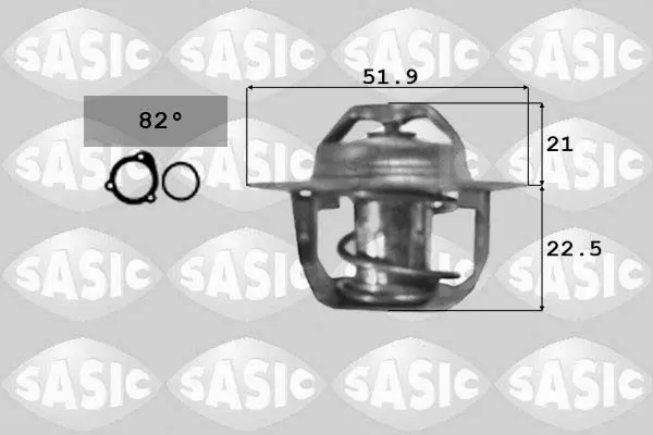 Handler.Part Thermostat, coolant SASIC 9000236 1